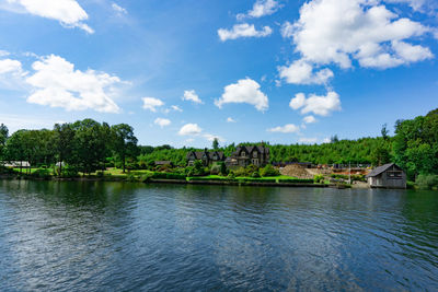 Landscape of lake windermere at lake district national park in united kingdom