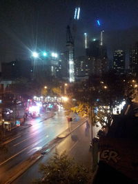 City street at night