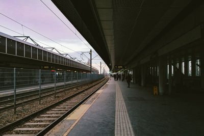 Railroad station platform