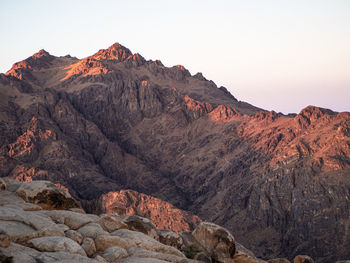 Scenic view of mountain against sky