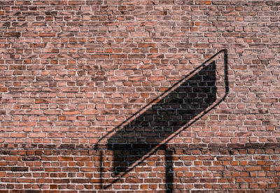 Low angle view of brick wall