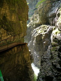 Scenic view of waterfall