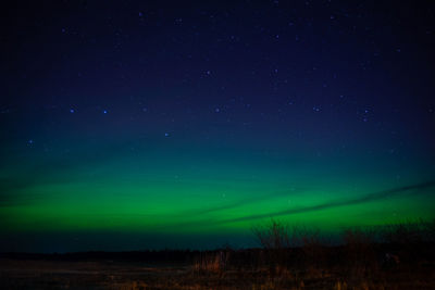 Low angle view of sky at night