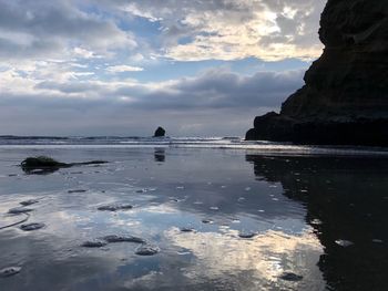 Scenic view of sea against sky