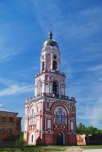 Low angle view of church against sky