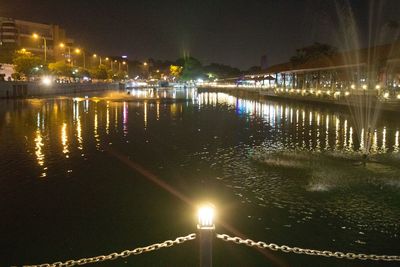 Reflection of trees in water