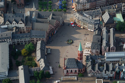 High angle view of cityscape