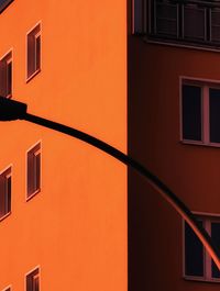 Low angle view of orange building