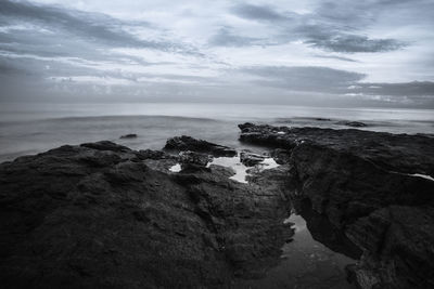 Rock formations at seaside