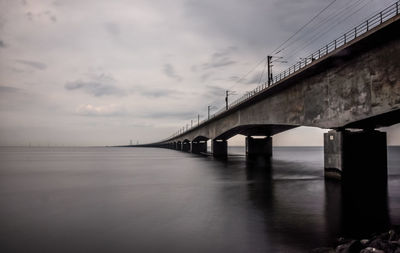 The big belt bridge in denmark