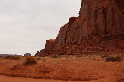 Rock formations in desert