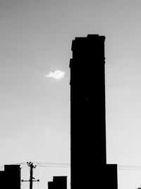 Low angle view of building against cloudy sky