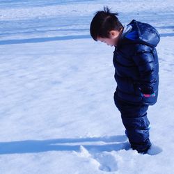 Boy in snow