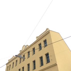 Low angle view of building against clear sky