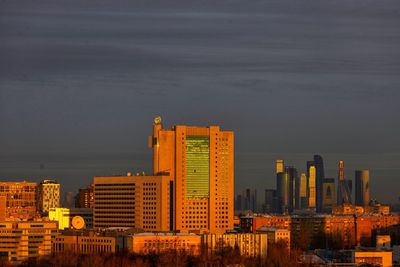 Buildings in city