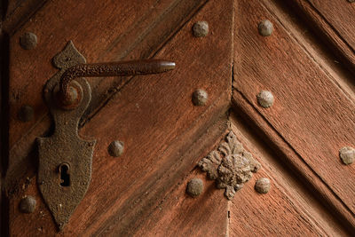 Full frame shot of wooden door