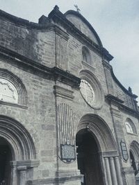 Low angle view of built structure against sky