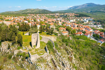 Medieval fortress gradina in drnis town, croatia