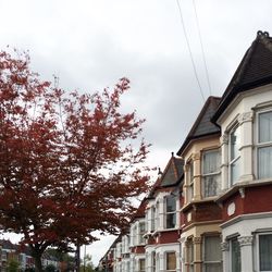 Low angle view of buildings against sky