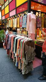 Chairs at market stall