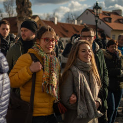 Group of people standing outdoors