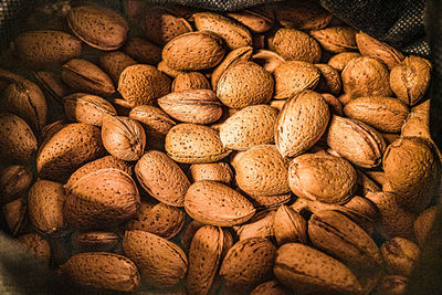 Full frame shot of walnuts