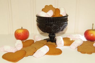 Close-up of orange fruits on table