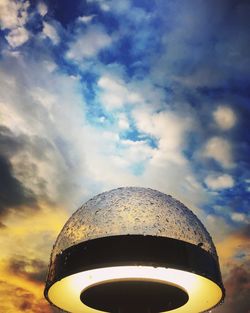 Low angle view of cloudy sky