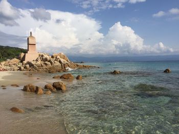 Scenic view of sea against sky