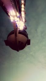 Low angle view of illuminated building