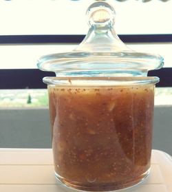 Close-up of drink on table