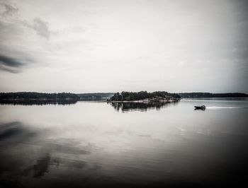 Scenic view of river against sky