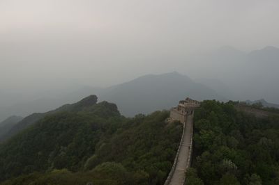 Scenic view of mountain against sky