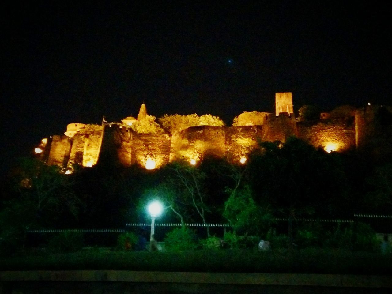 VIEW OF ILLUMINATED BUILDING