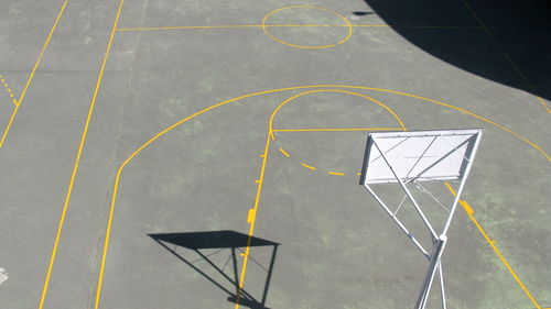 View of basketball hoop