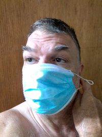 Close-up portrait of a man