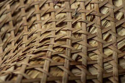 Full frame shot of wicker basket