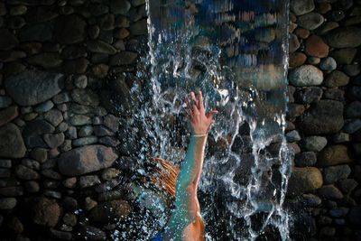Woman in water
