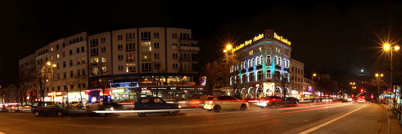 City street at night