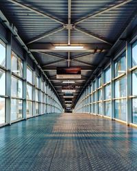 Empty corridor of building