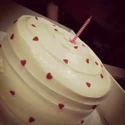 Close-up of red object