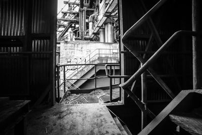 Interior of abandoned building