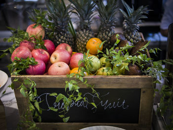Fruits growing in container