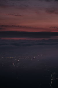 Scenic view of sky during sunset