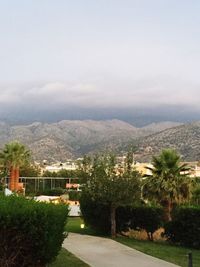 High angle view of houses