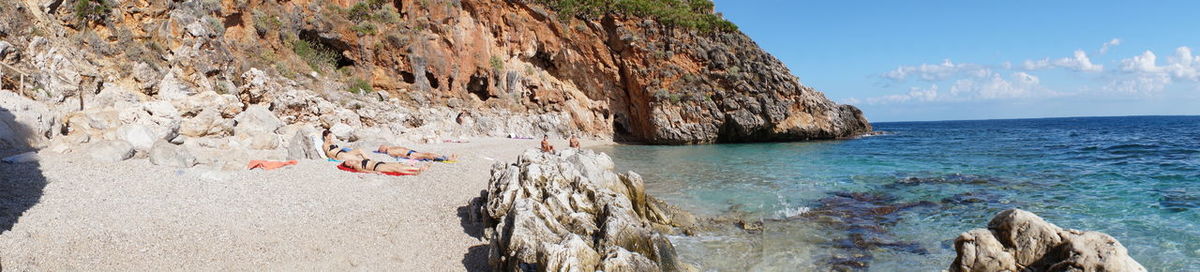 Panoramic view of sea against sky