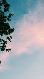 Low angle view of cloudy sky
