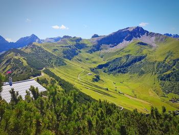 Scenic view of mountains