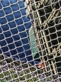 Full frame shot of metal grate