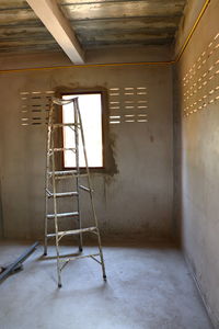 Interior of abandoned building